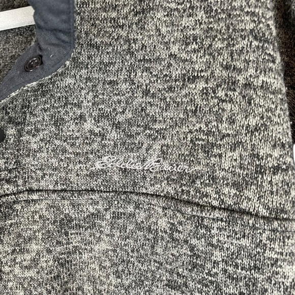 Eddie Bauer Grey 1/4 Zip Pullover size XL - Picture 4 of 7
